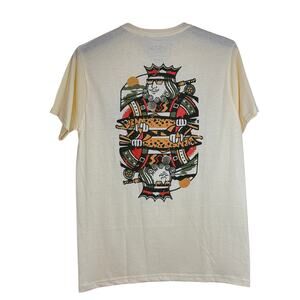 NWT Men's VSTR King of the Cod, Large Short Sleeve Yellow T-shirt, 100% Cotton